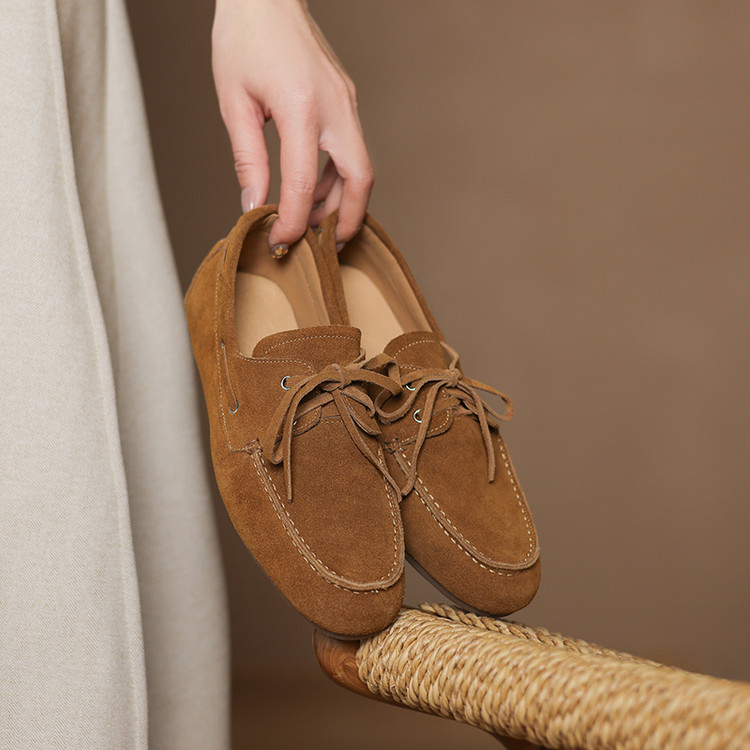 Deep Mouth Flat Shoes for Women Korean Style Slip-On