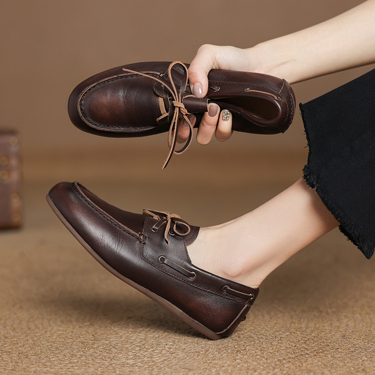 Deep Mouth Flat Shoes for Women Korean Style Slip-On