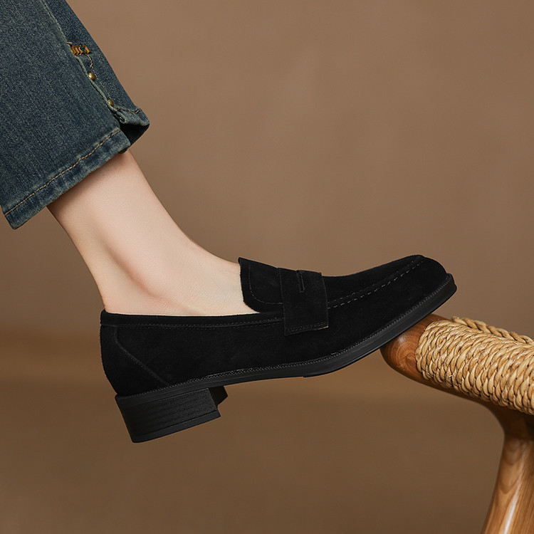 deep-mouth-flat-shoes-womens-simple-slip-on-in-brown-or-black_1 Deep Mouth Flat Shoes - Women's Simple Slip-On in Brown or Black
