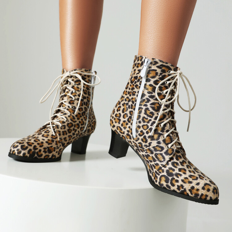 Suede Mid-Calf Chunky Heel Fashion Boots