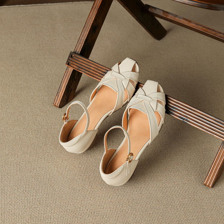Women's Closed Toe High Heel Sandals - Square Toe Chunky Heel Summer 2026