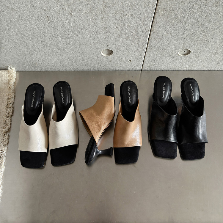 womens-one-strap-slide-sandals-sheepskin-upper-tpr-sole-mid-heel-summer-2026_1 Women's One-Strap Slide Sandals - Sheepskin Upper, TPR Sole, Mid Heel, Summer 2026