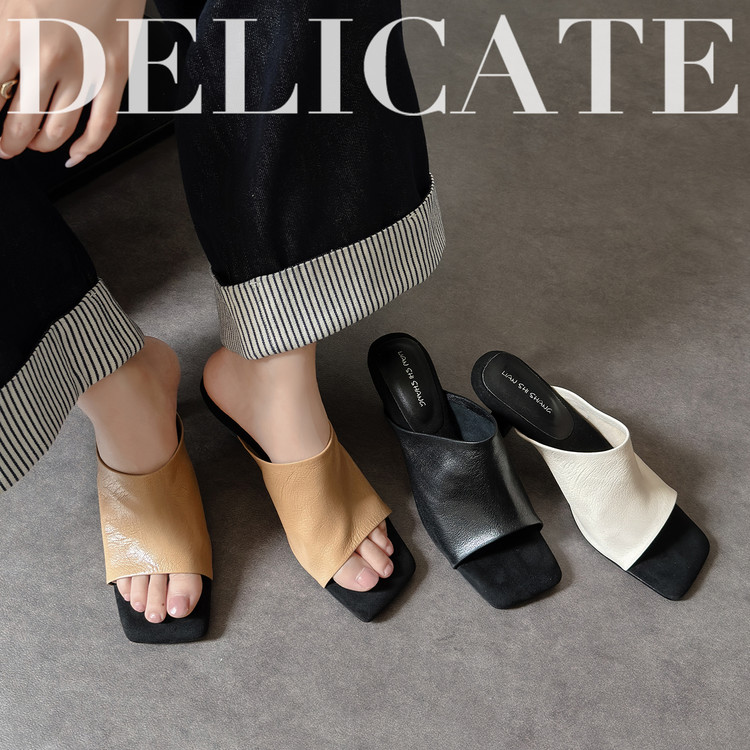 womens-one-strap-slide-sandals-sheepskin-upper-tpr-sole-mid-heel-summer-2026_2 Women's One-Strap Slide Sandals - Sheepskin Upper, TPR Sole, Mid Heel, Summer 2026